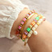 Polymer tube beads 6mm - Multicolour